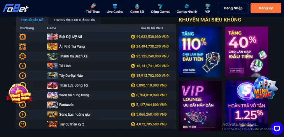 Game mới ra mắt tại 6789bet casino trực tuyến